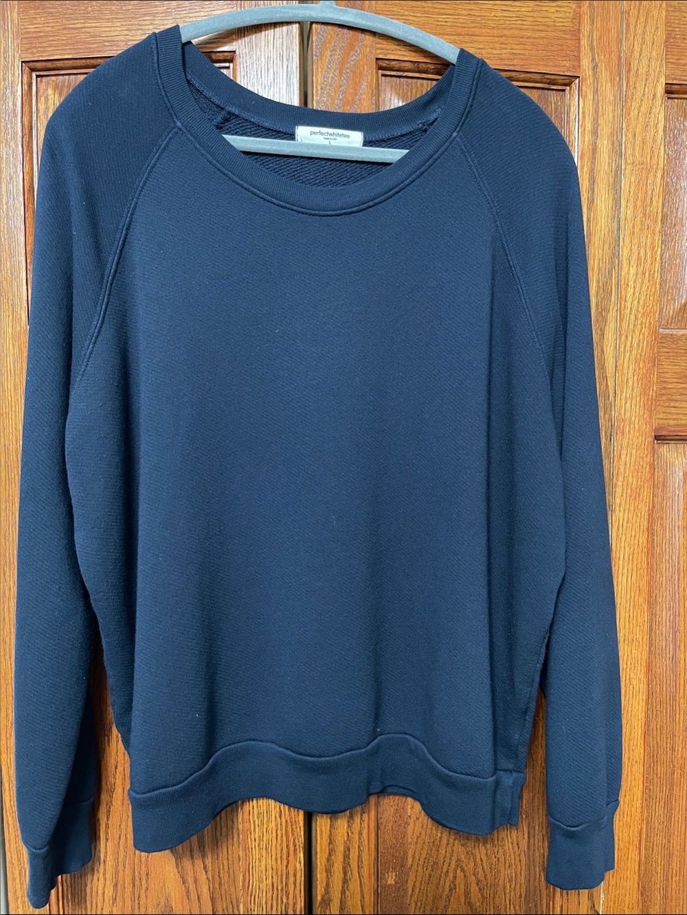 Perfectwhitetee Lennon Cotton Beach Sweatshirt in Navy